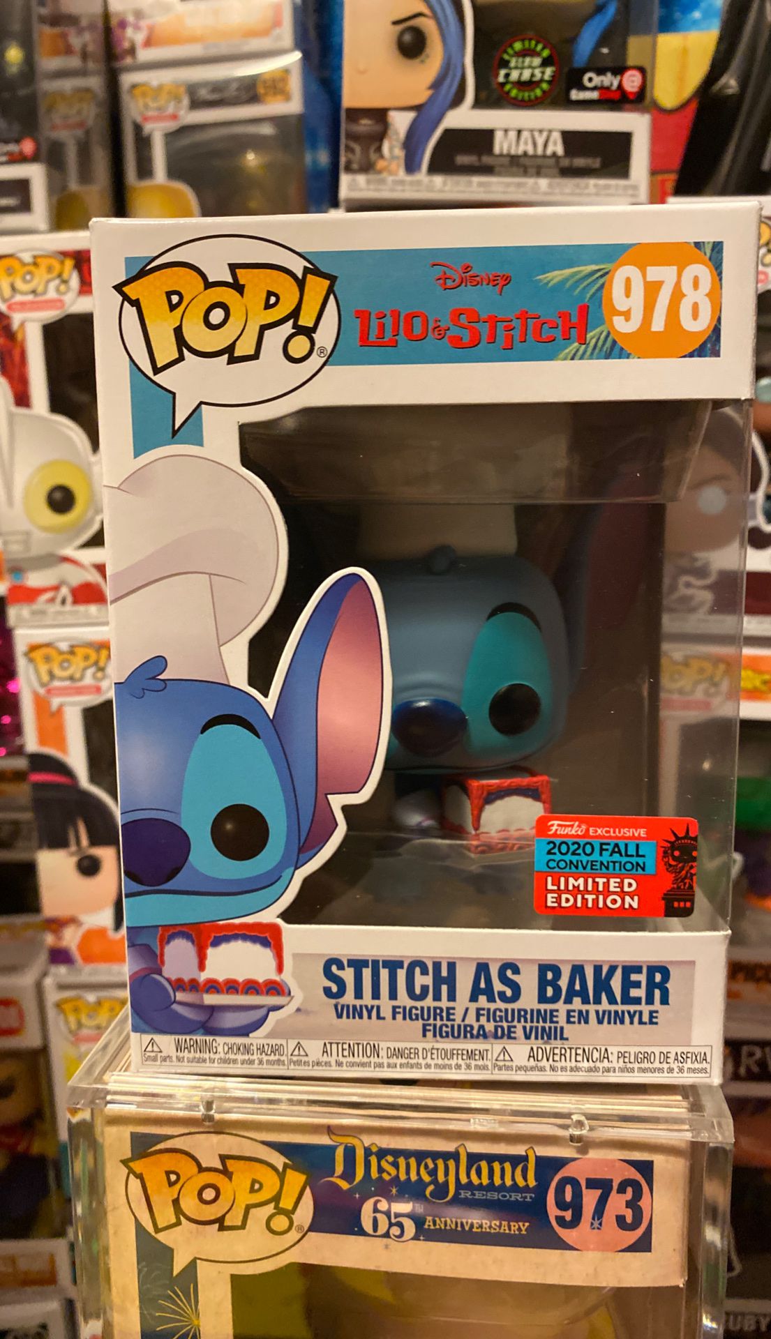 Disney stitch as baker nycc shared convention funko pop