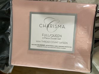 New CHARISMA. FULL/QUEEN 3 Piece Duvet Set 1000 thread count sateen