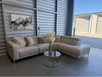 🤍Angeline Leather Power Reclining Sectional Couch 🤍