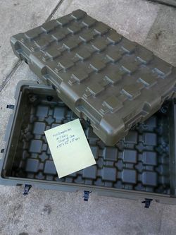 Military shipping box crate