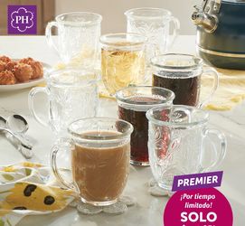 Set de 8-tazas de 14-oz de Princess house