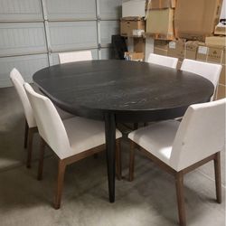 7 pieces dining table set from living spaces