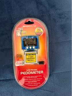 Sportline 15 Function Total Fitness Digital Pedometer New Sealed