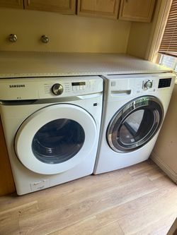 Samsung Front-Load Washer and Kenmore Dryer Set