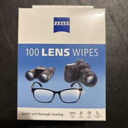 ZEISS Gentle Cleaning Eyeglass Lens Cleaner Wipes, 100 Count