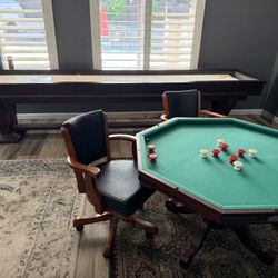 GAME ROOM.... Shuffleboard, Pool, Poker
