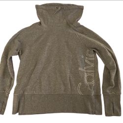 Calvin Klein Grey Pullover Style Sweatshirt Wonens Size Medium