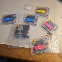 Ink Cartidges:  Black, Cyan Magenta and Yellow: For Brother Printer MFC Series