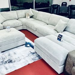 🔥Brand New Oversized Sectional Sofa🔥Only $49 Today And Pay Later With Or Without Credi🔥