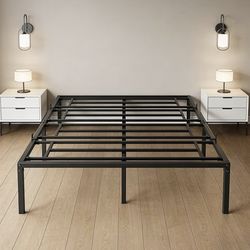 Metal Bed Frame,Full Size Bed Frame with Storage Space