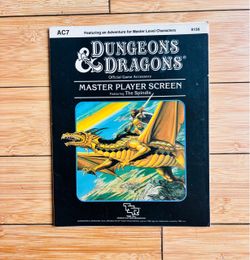 TSR DUNGEONS & DRAGONS Master Player Screen with “The Spindle of Heaven” Adventure