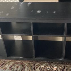 BLACK SOLID TV STAND / Storage $60