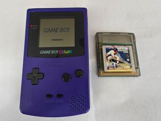 Nintendo Game Boy Color Console Model CGB-001 With 1 Game All-star Baseball 2000 Classic Handhold Portable Game Console