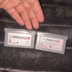Madden NFL 06 And 07 Football Nintendo Game Boy Advance 