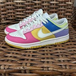 Multi-colored Nike Dunks Size 7.5 - Gently Used