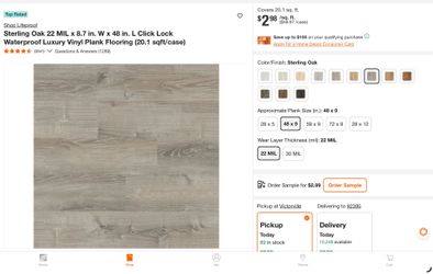 🔥 LIFEPROOF STERLING OAK FLOORING – 1,125 SQ. FT. AVAILABLE 🔥  Hi everyone! We have TWO NEW pallets of Lifeproof Sterling Oak 22 MIL Waterproof Luxu