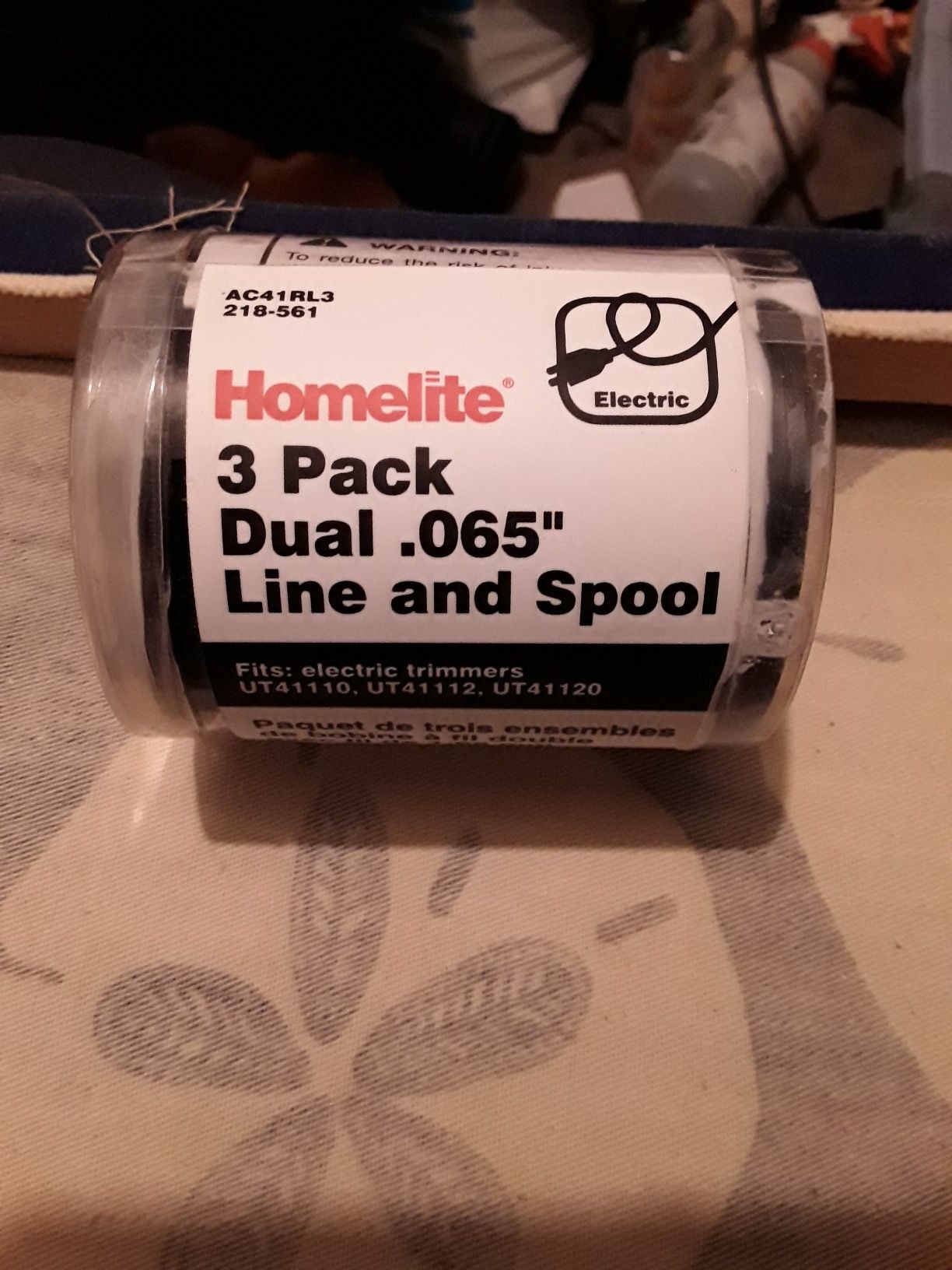 Homelite 3 pack duel .065 line and spool