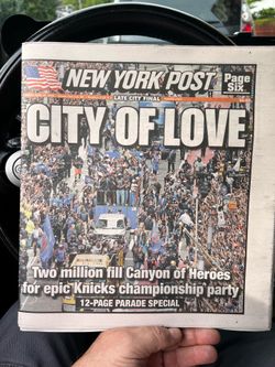 Knicks newspaper
