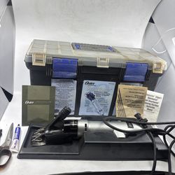 Oster Showmaster Variable Speed Shears Clippers 78153-013 Shearing 104380 w/ Box