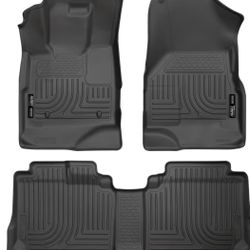 Husky Weatherbeater Floor Mats | Fits 2010-2017 Chevrolet Equinox & GMC Terrain | Front & 2nd Row