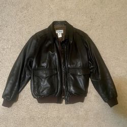 vintage goat skin leather jacket 