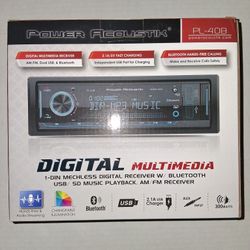 Power Acoustik Bluetooth Car Stereo New In The Box