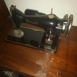 Royal Sewing Machine In A Table Case