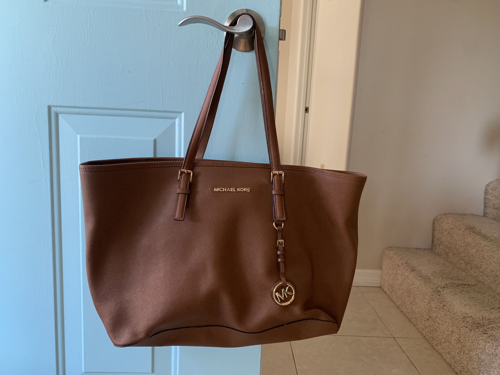 Michael Kors Jet Set Tan Purse