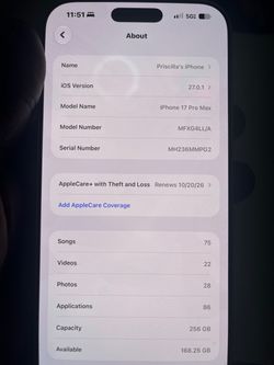 Apple iPhone 17 Pro Max 256GB