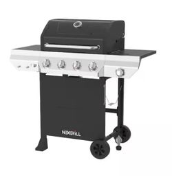 Nexgrill 4 Burner Propane Gas Grill with side burner