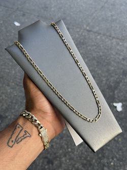 Solid 14k Gold Figaro Chain 
