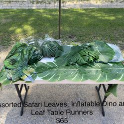 Assorted Tropical Decortive Leaves / Table Runners