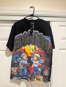Mixed Emotion Graphic Rhinestone T-Shirt
