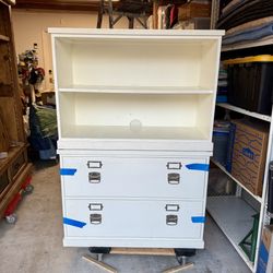 Pottery Barn Bedford File Cabinet Shelf Combo Toy room Office Storage