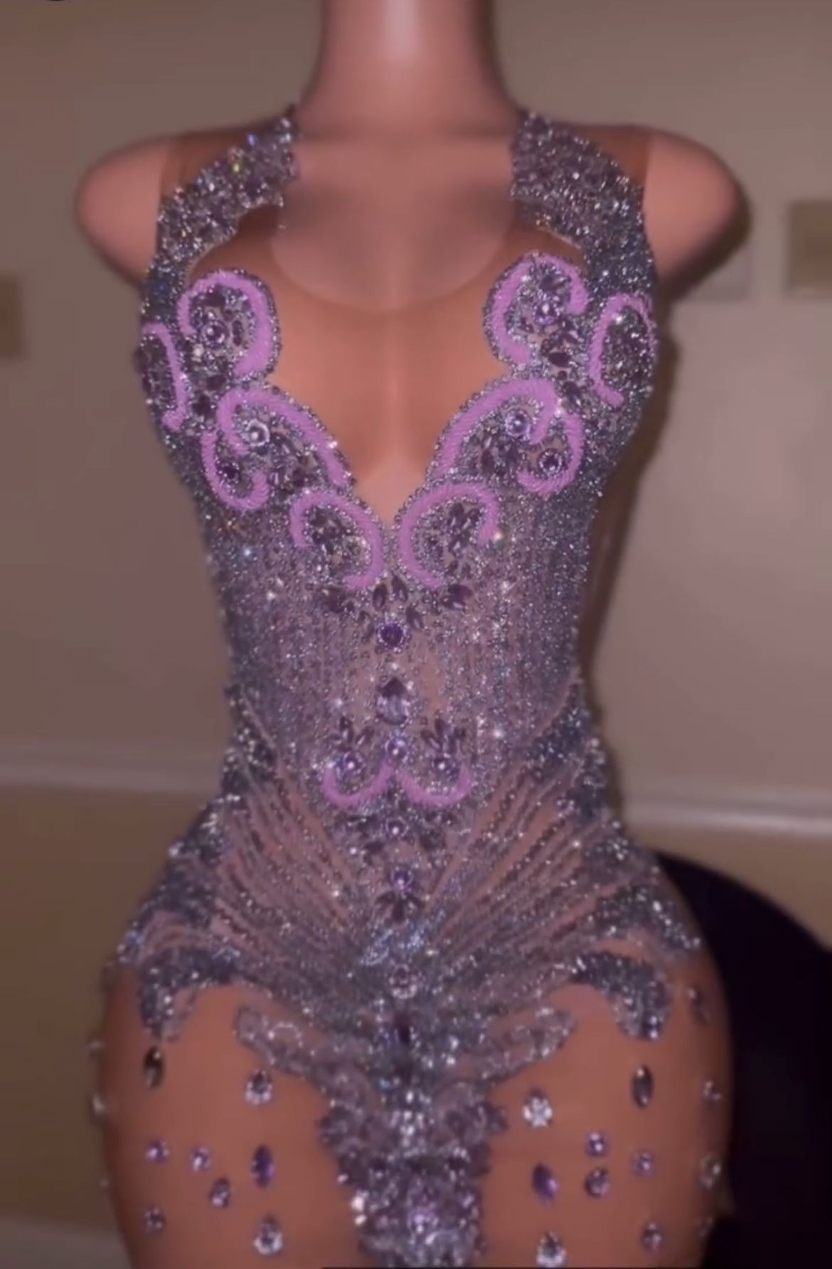 Purple Diamond Dress