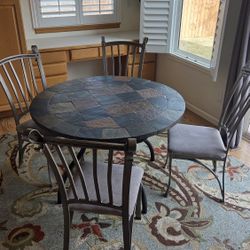 Slate Kitchen Table with Chairs