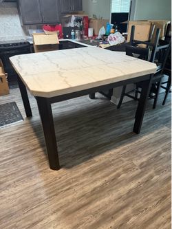 Real marble table