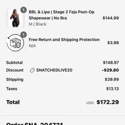 Snatched Body Faja Stage 2 NEW 