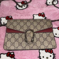 Gucci Dionysus GG Supreme Small Shoulder Bag – Red Interior – Authentic