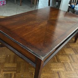 Solid Wood Coffee Table – Large Size, Refinish-Friendly