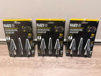 Klein Tools 3-Piece Quick Release Step Bit Set