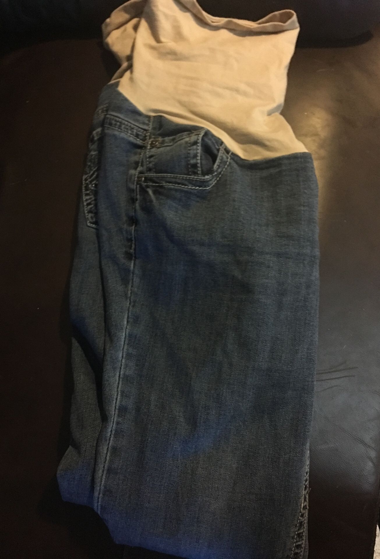 Indigo blue Macy’s brand maternity pants size large