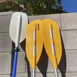 Paddles for kayaking or boats