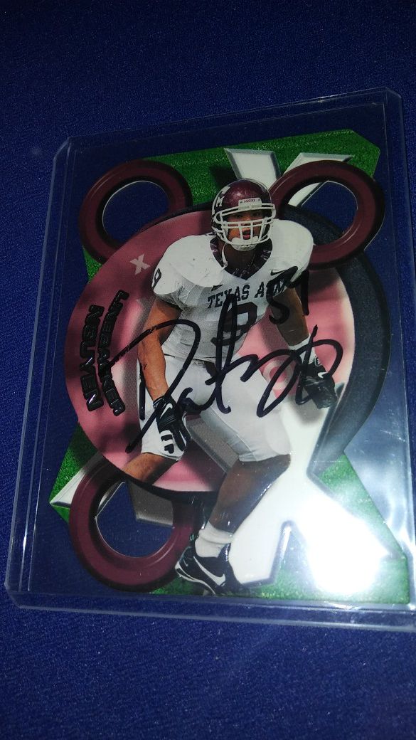 Dat nguyen Texas A&M and Dallas Cowboy autographed card