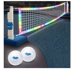 LED Pool Volleyball Net