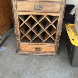 Rustic Wine Rack/bar Cabinet