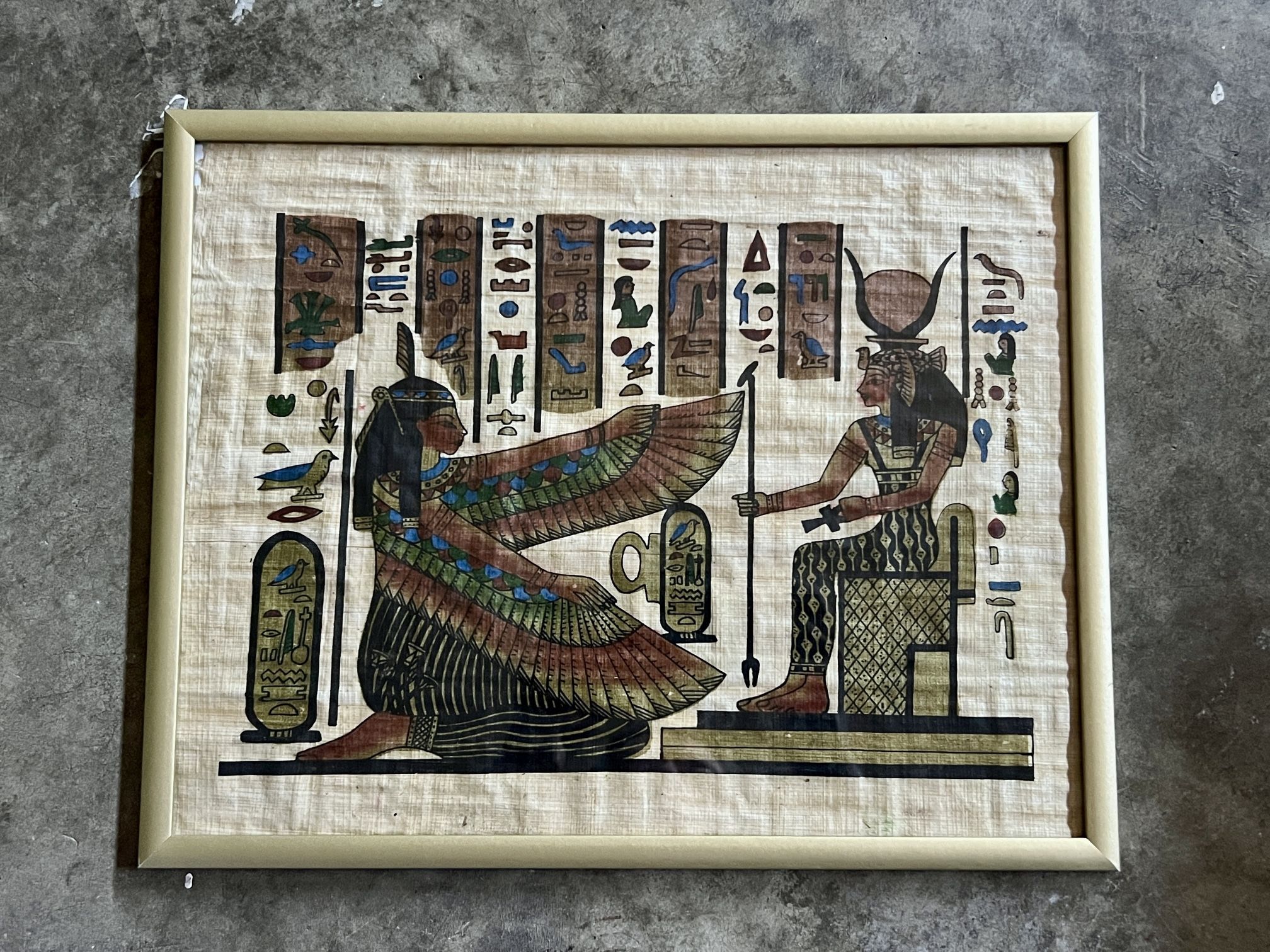 egyptian papyrus art