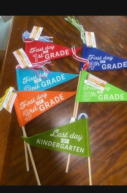 Grade level flags 1st day & last day
