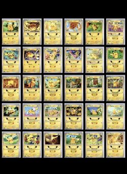 Pokemon 30th Celebration Pikachu 1-30 (trade individually or sold in batches)