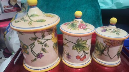 Tea sugar and coffee containers